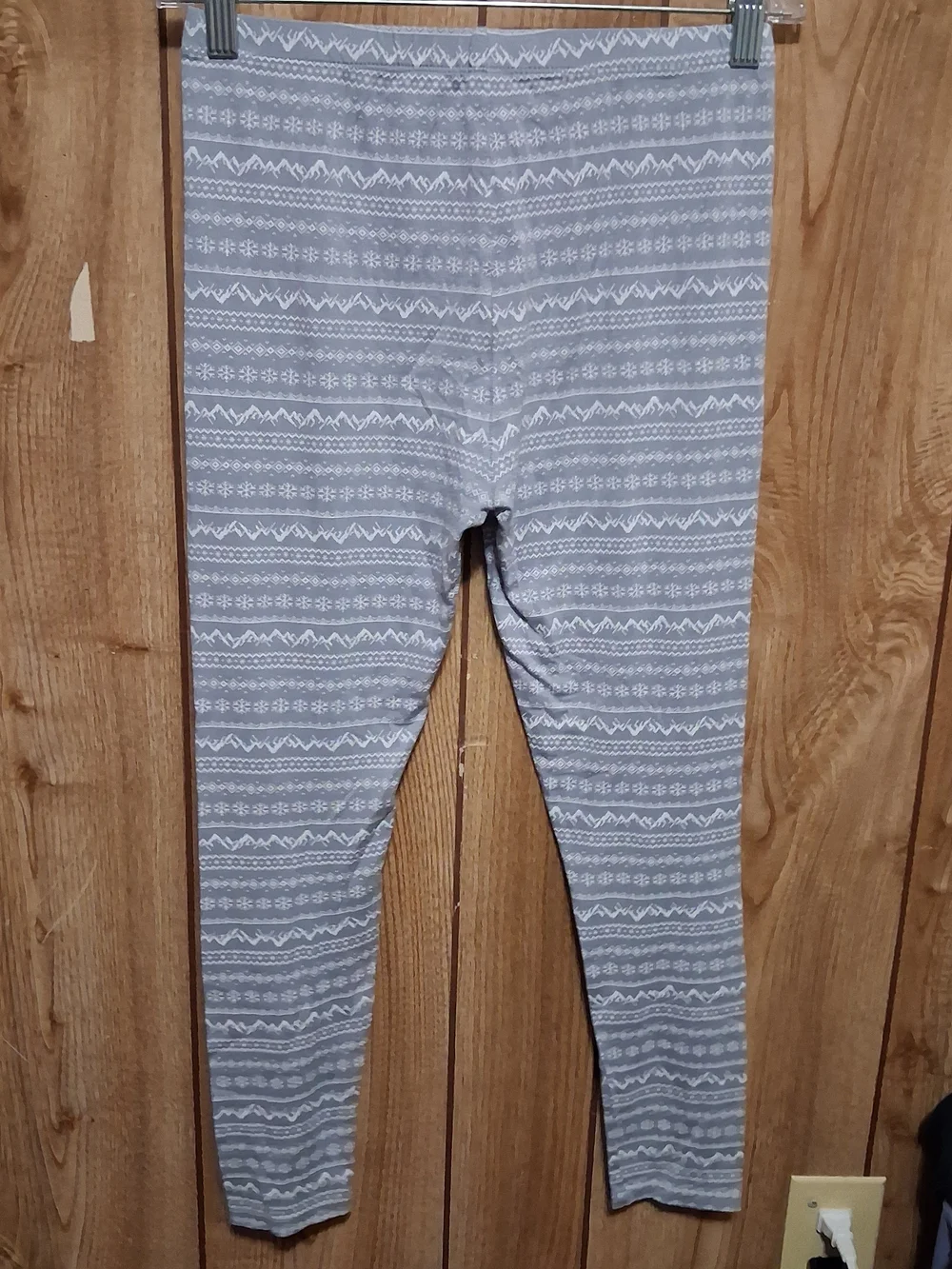 Kids Pajama Pant/Thermal base layer Winter Under Pant size Lg Fair Isle